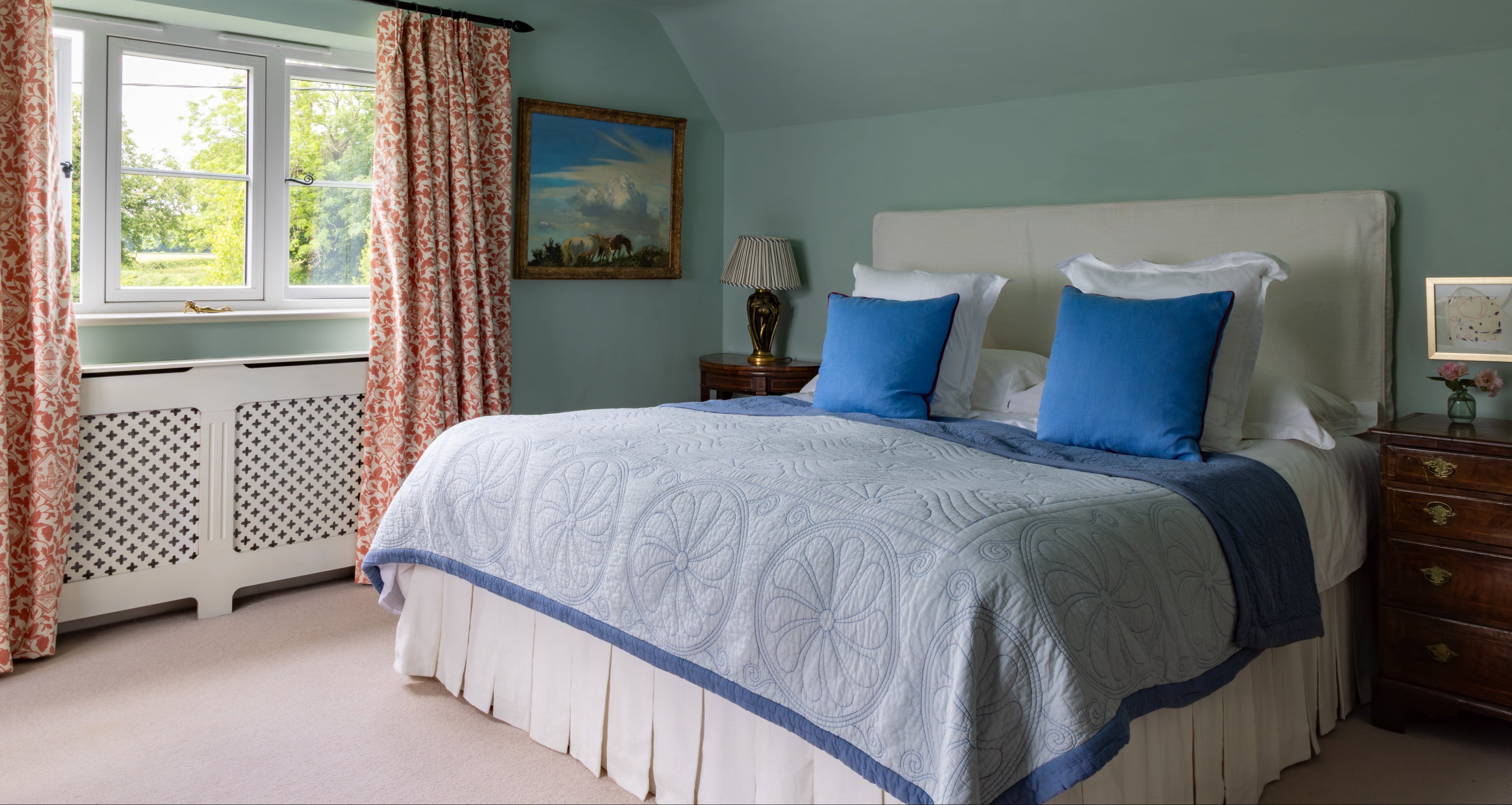 Headboard cover in sugar