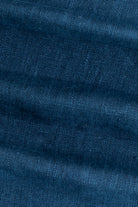 Close-up of blue fabric texture